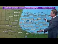 DFW Weather Precipitation coverage Sunday night 14 day forecast