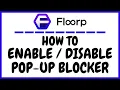 How To Enable Or Disable The Popup Blocker In The Floorp Web Browser PC Tutorial