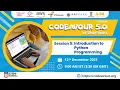 S5 - Introduction to Python Programming Codeavour AI Coding and Robotics Student Training Bootcamp