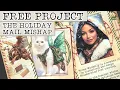 Free Project Holiday Mail Mishap Junk Journal With Me Christmas Craft Project with Story