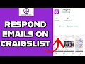 How to Respond to an Email Receive from Craigslist 2024