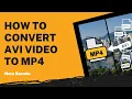 How to Convert AVI to MP4 Nero Recode Tutorial