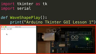 LED Blink Tkinter GUI - Arduino Python PySeral