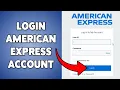 How To Login American Express Account Sign In To AmEx Profile 2026