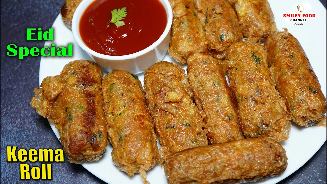 बच्चो के लिए स्पेशल कीमा आलू के रोल Bakra Eid Special Keema Roll by Smiley Food | Aloo Bread Recipe