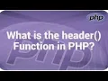 PHP header Function header function implementation header in php
