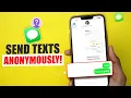 How To Send Text Messages To Anyone Without Showing Your Number