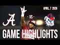 Alabama Baseball Run-Rules Samford 16-2 Vaughn Earns 100th Win Highlights
