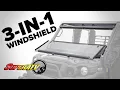 SuperATV s UTV Windshield Gives You 3 Windshield Options in One
