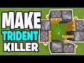 How To Make a Trident Killer In Minecraft Bedrock - Tutorial