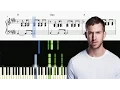 Download Lagu Calvin Harris - Rollin - Piano Tutorial + SHEETS