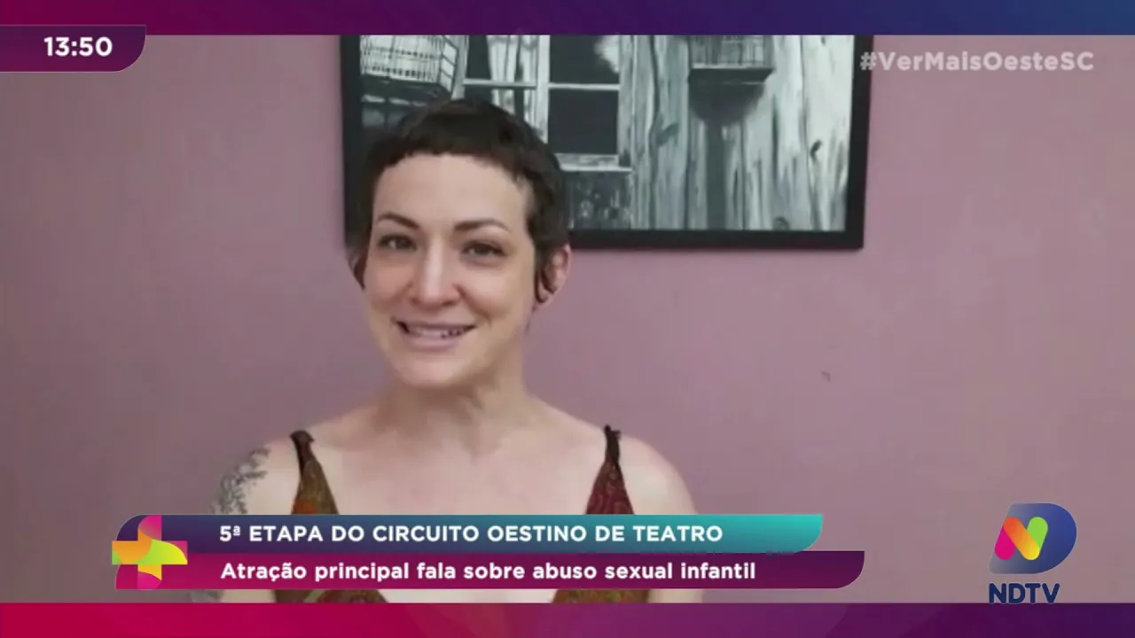 5° etapa do Circuito Oestino de Teatro: atração principal fala sobre abuso sexual infantil