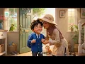 My First School Lunch & Tiffin Sharing | Daily Routine & English Practice 🍎 Kids Animated Story