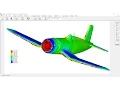 CFD Analysis of a F4U Corsair Airplane using Stallion 3D v 4 0