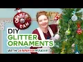 DIY Glitter Ornaments - Personalized on a Cricut