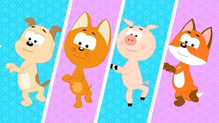 ТАНЦУЙ КАК Я - Котенок Котэ - Песенка мультик для малышей