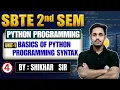 Python Programming Unit-1 Basics of Python Programming Syntax Lec-4 SBTE 2nd Sem Shikhar Sir