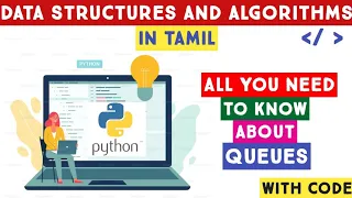 Queue Data Structure in Python Data Structures and Algorithms in Python in Tamil Adi Explains