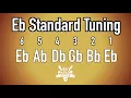 E Flat Standard Tuning Guitar Notes - Guitar Tuner Half Step Down SRV guitar tuning Slash Hendrix