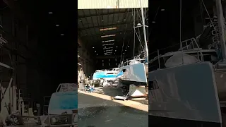 The best view of the catamaran factory