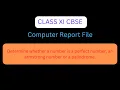 Determine whether a number is a perfect armstrong or palindrome Python Class XI CBSE