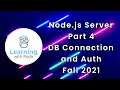 Node js Server - Database and Auth
