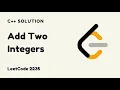 2235 Add Two Integers