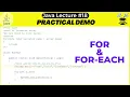 for and for each loop Java Tutorial for Beginners Tech Wizard