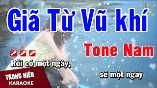 Download Karaoke Giã Từ Vũ Khí Tone Nam Nhạc Sống | Trọng Hiếu MP3