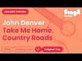 Download Lagu Take Me Home, Country Roads - John Denver (Acoustic Karaoke)