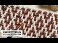 VERY EASY Mosaic Crochet Pattern for Beginners Crochet Stitch for Baby Blanket Bag Scarf