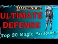 Top 20 Magic Armours for Pathfinder 2e