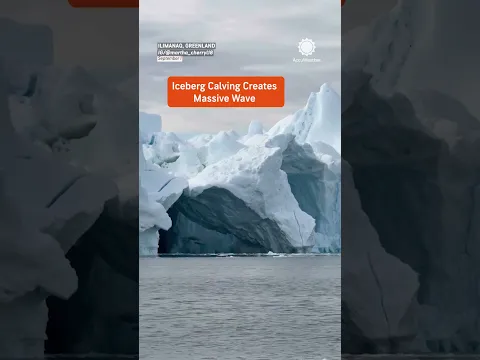 What happens in the moment a giant iceberg breaks? 🧊