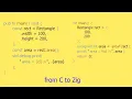 From C programming language to Zig Struct methods