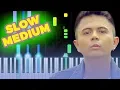 Download Lagu Base Jam - Bukan Pujangga - SLOW MEDIUM Piano Instrumental TUTORIAL by Piano Fun Play