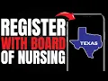 How to Register with Texas Board of Nursing EASY GUIDE 2025