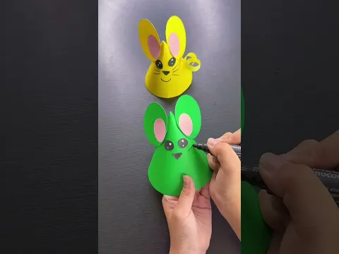 Paper mouse’s #kidscrafts #craftsforkids #papercraftforkids #easycrafts #kidsdiy #creativekids #diy
