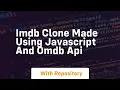 Imdb clone made using javascript and omdb api