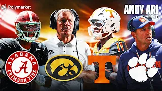 Predicting the TOP Quarterback competitions QB1 Battles for Alabama Tennessee Iowa Clemson