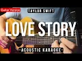 Download Lagu Love Story [Karaoke Acoustic] - Taylor Swift [HQ Audio]