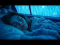Fall Asleep Immediately with Terrible Heavy Rain \u0026 Thunder on a Cozy Car / Beat Stress \u0026 Insomnia