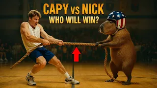 Capybara Faced Nick in the Tug of War — But Karma Turned the Game Around 💥💪