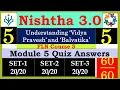 Module 5 quiz Answers in English Nishtha 3 0 quiz Answers Understanding Vidya Pravesh and Balvatika
