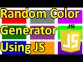 Awesome Random Color Generator Using JavaScript with Free Source Code