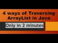 4 Ways Of Traversing ArrayList In Java
