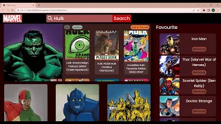 Web Development Project Creating an Super Hero Hunter web App with HTML CSS and JavaScript