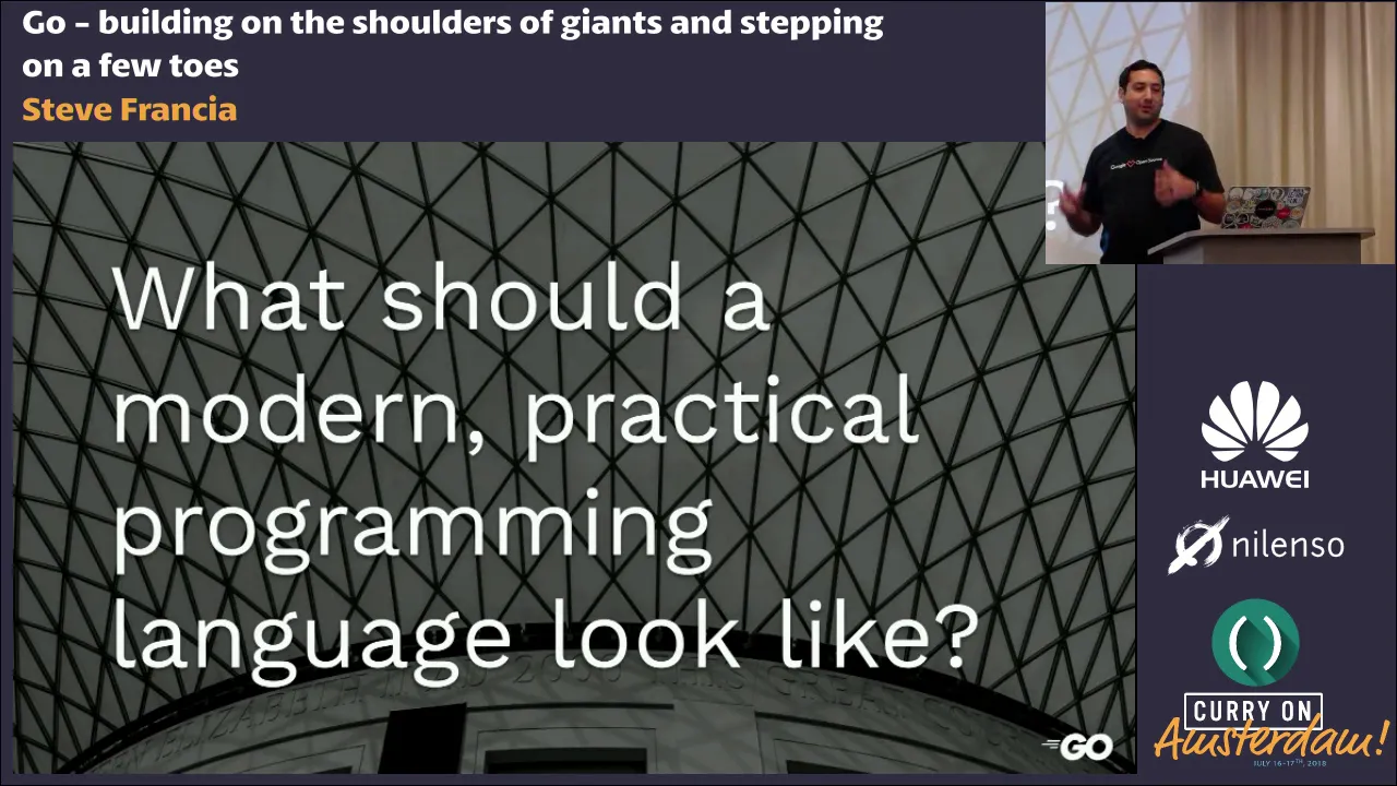 Steve Francia - Go: building on the shoulders of giants and stepping on a few toes