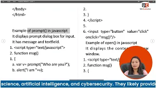 What is the Prompt Function Open Function Full Stack Developer Course in Noida Uncodemy