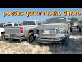 CAMIONETAS DE TRABAJO CASI REGALADAS CHOCADAS EN LA SUBASTA DE COPART EN HOUSTON TEXAS