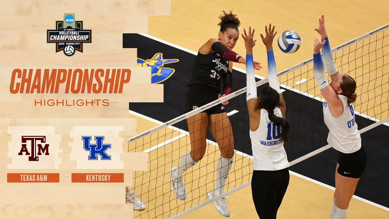 Texas A&M vs. Kentucky: 2025 NCAA volleyball championship highlights
